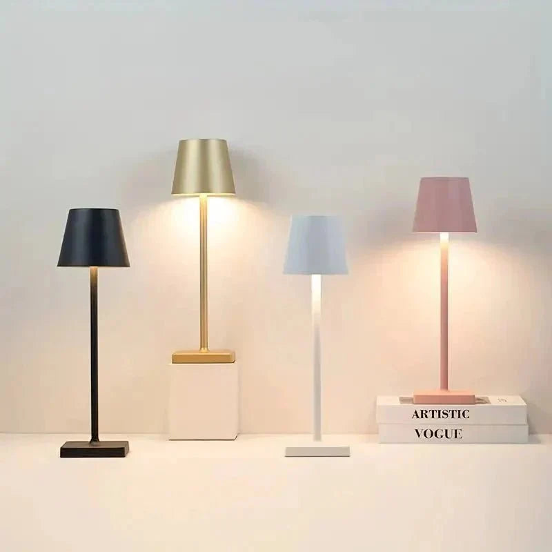 Minimal Aluminum Table Lamp in 9 Colours