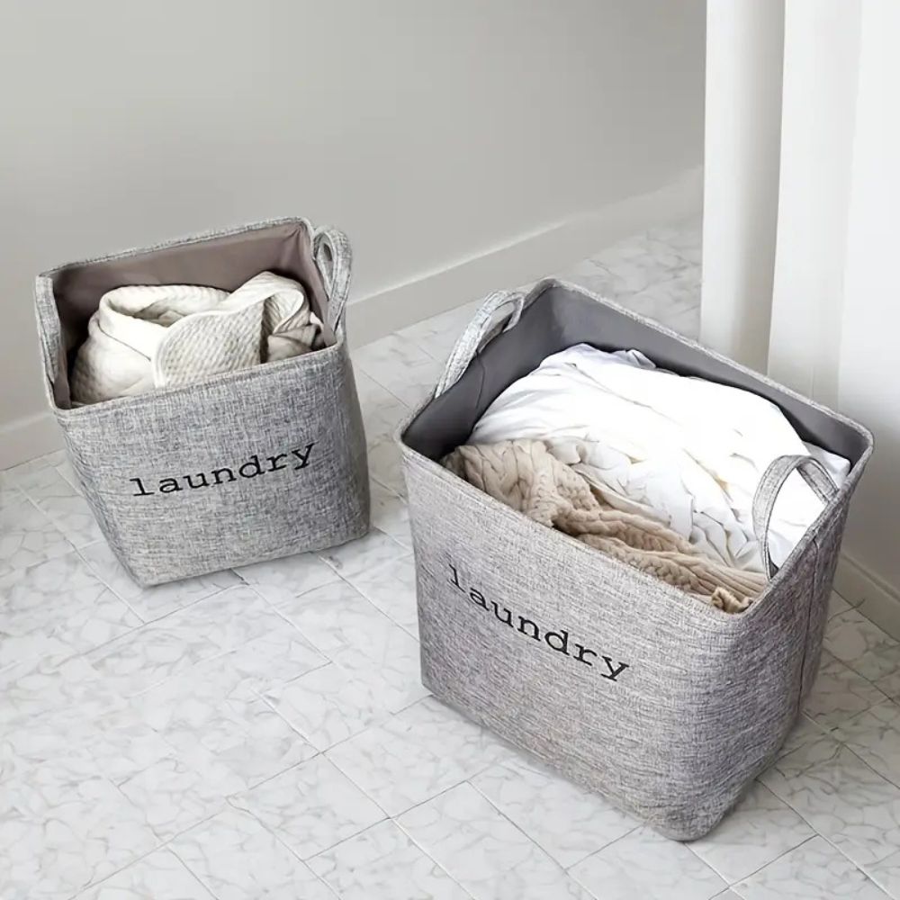 Foldable Fabric Laundry Hamper in Three Sizes
