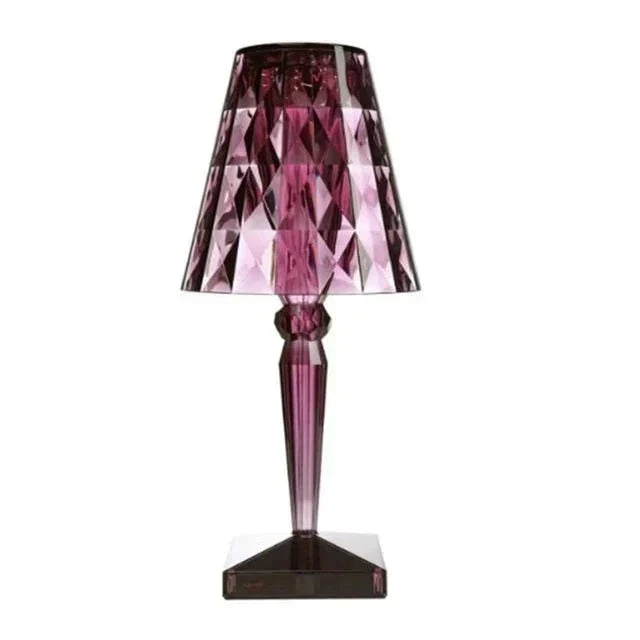 Faceted Acrylic Crystal Table Lamp