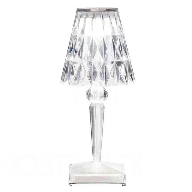 Faceted Acrylic Crystal Table Lamp