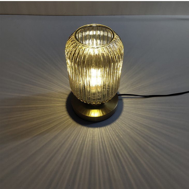 Colored Glass Table Lamp in Two Designs