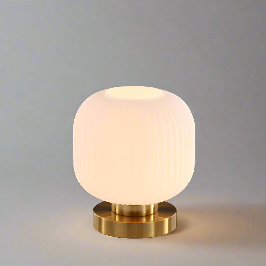 Colored Glass Table Lamp in Two Designs
