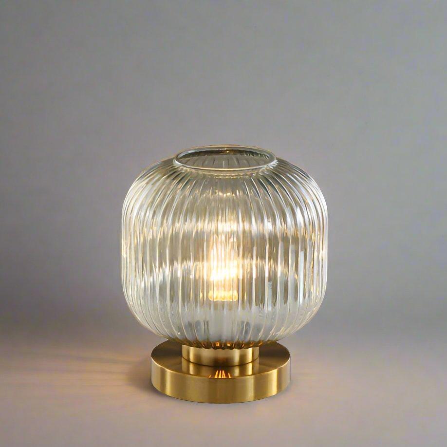 Colored Glass Table Lamp in Two Designs