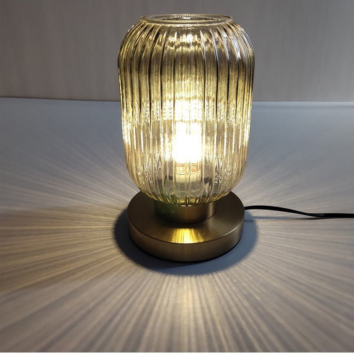 Colored Glass Table Lamp in Two Designs