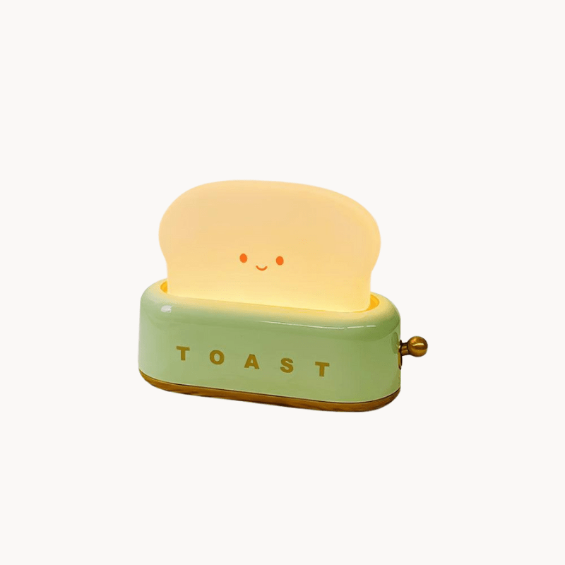 Novelty Toaster Lamp with Glowing Toast