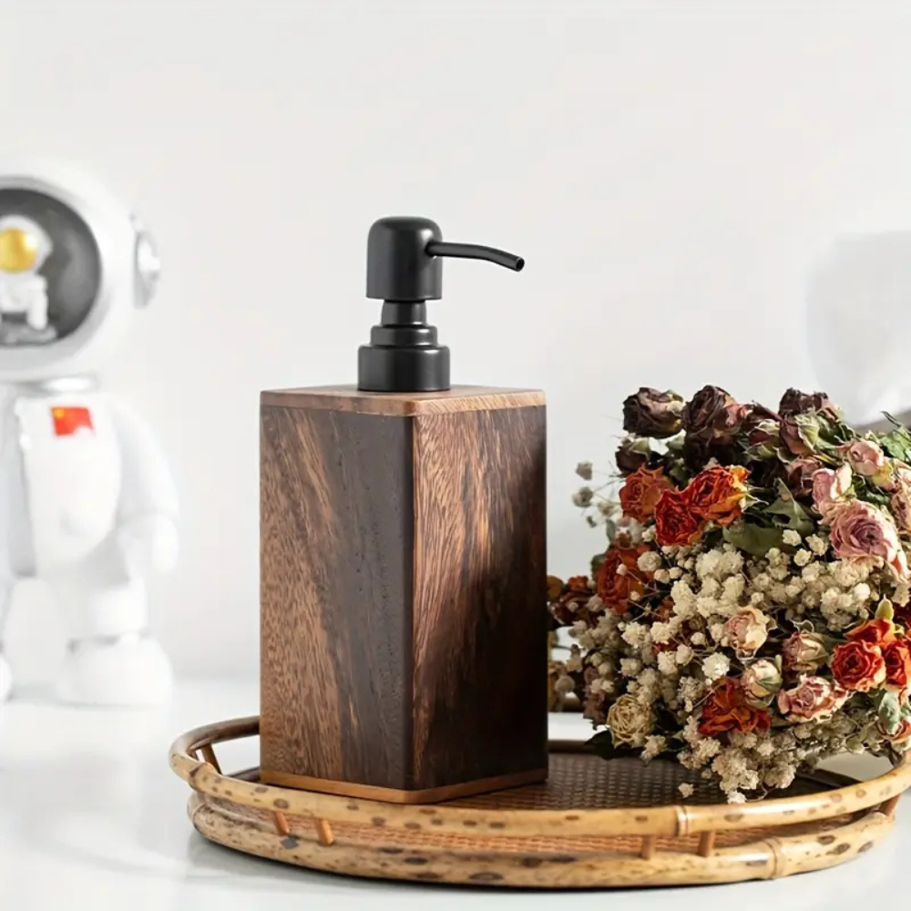 Wooden Soap and Lotion Dispenser, 200 or 400 mL