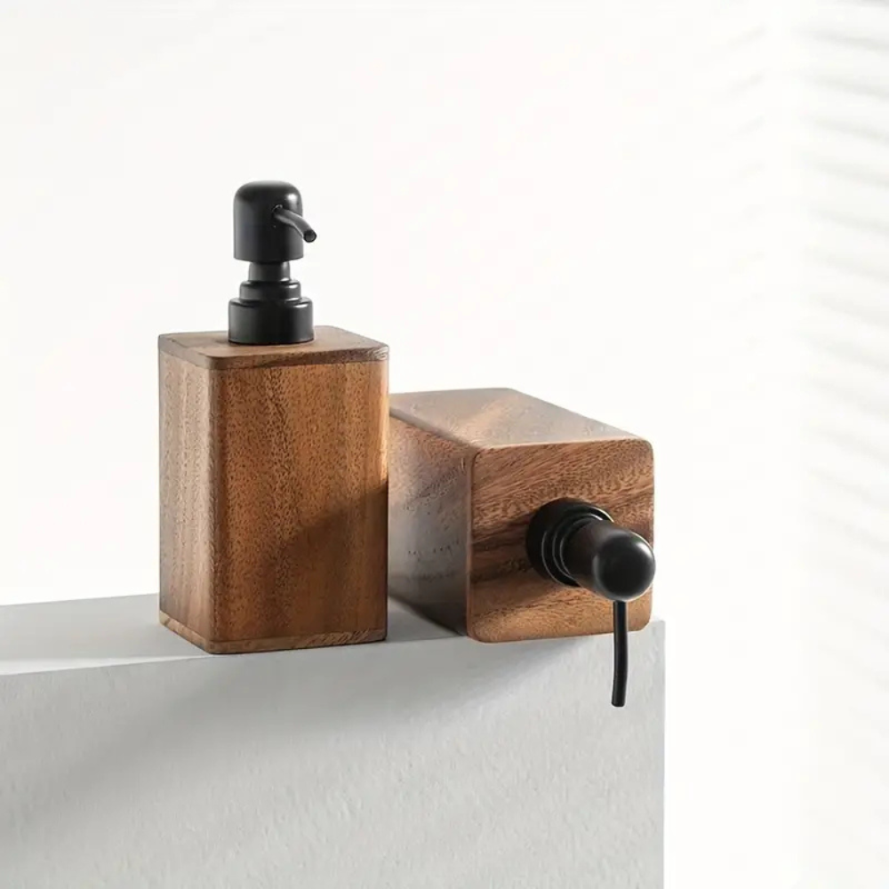 Wooden Soap and Lotion Dispenser, 200 or 400 mL