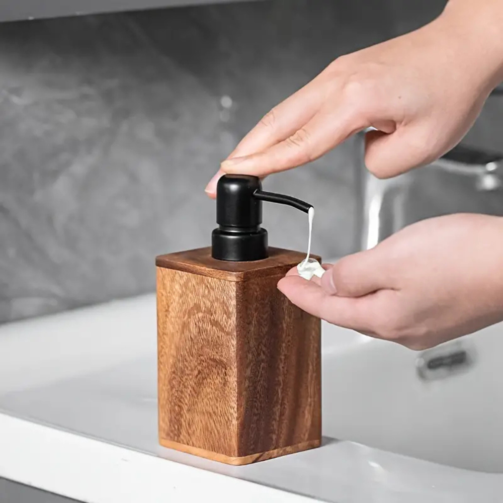 Wooden Soap and Lotion Dispenser, 200 or 400 mL