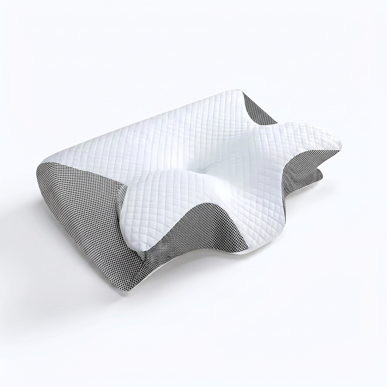 Butterfly-Shaped Contoured Memory Foam Pillow